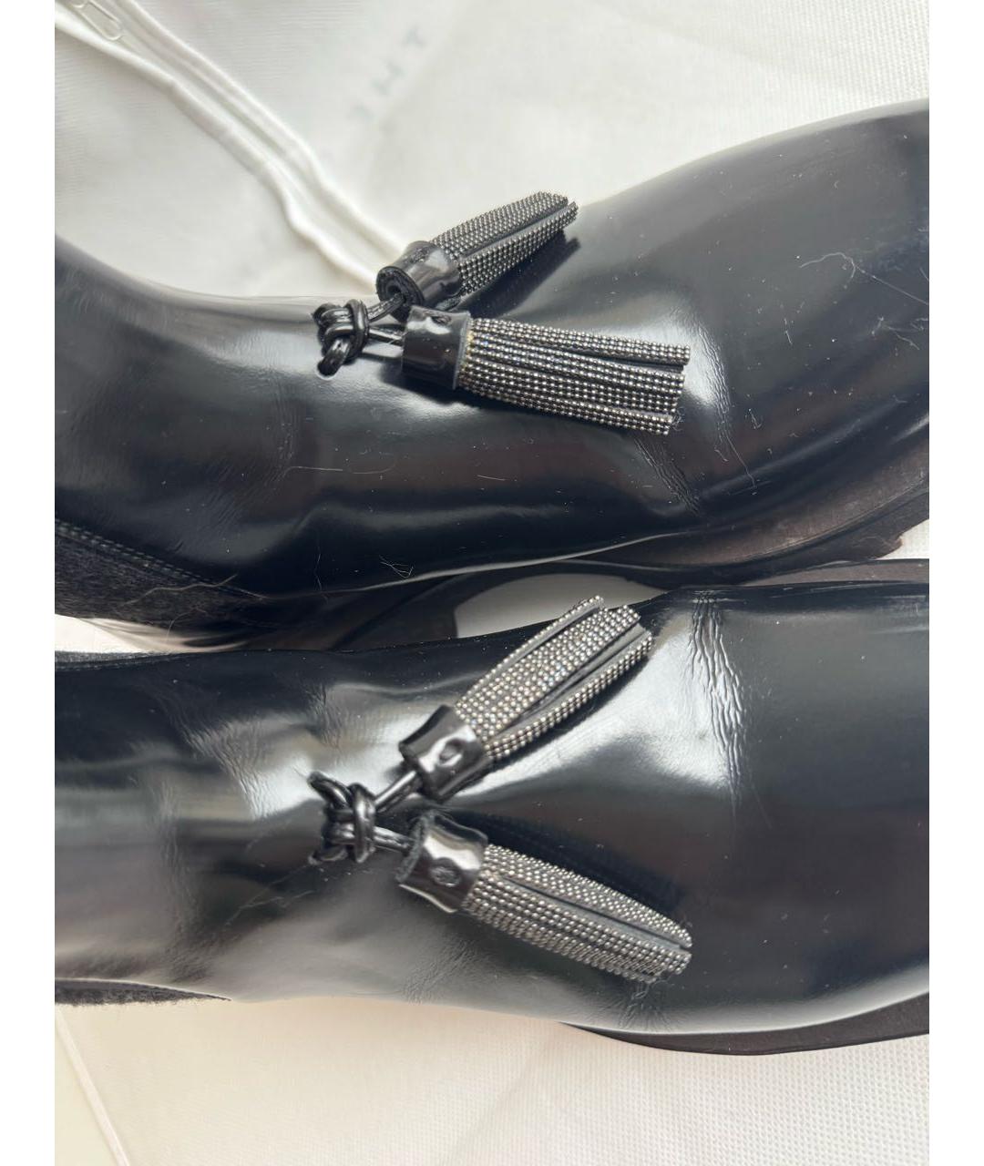BRUNELLO CUCINELLI Черные кожаные ботинки, фото 7