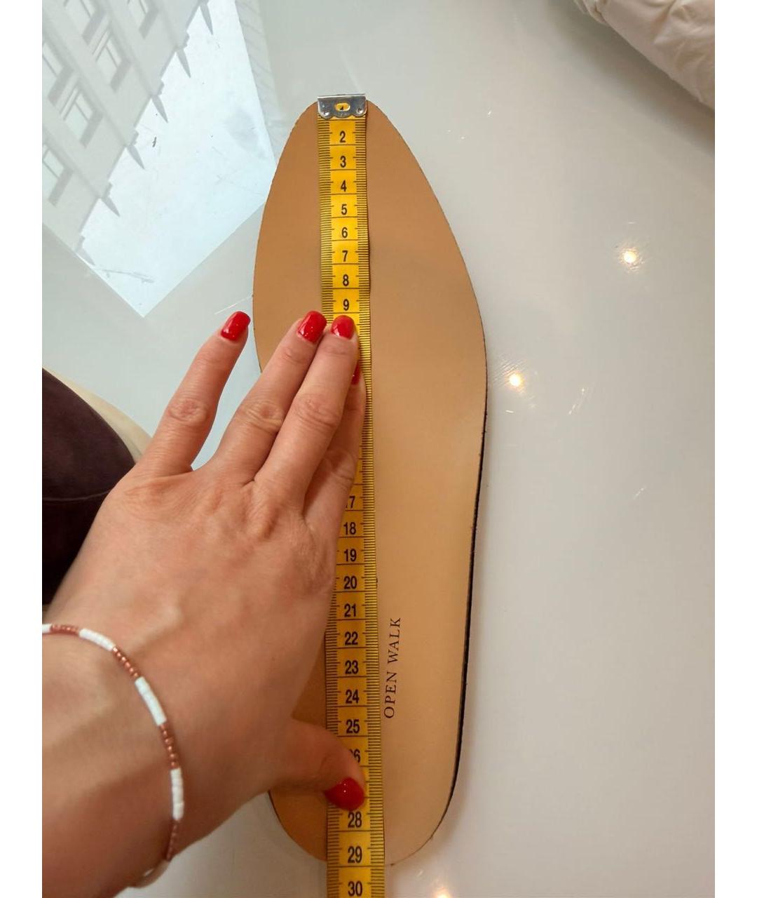 LORO PIANA Бордовые замшевые лоферы, фото 5