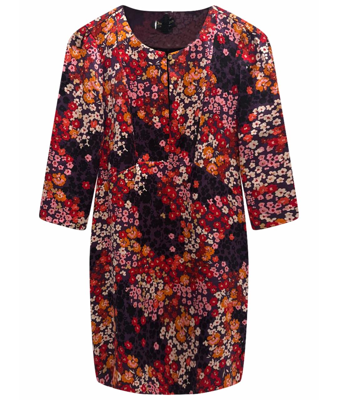 JUICY COUTURE Фиолетовое шелковое повседневное платье, фото 1