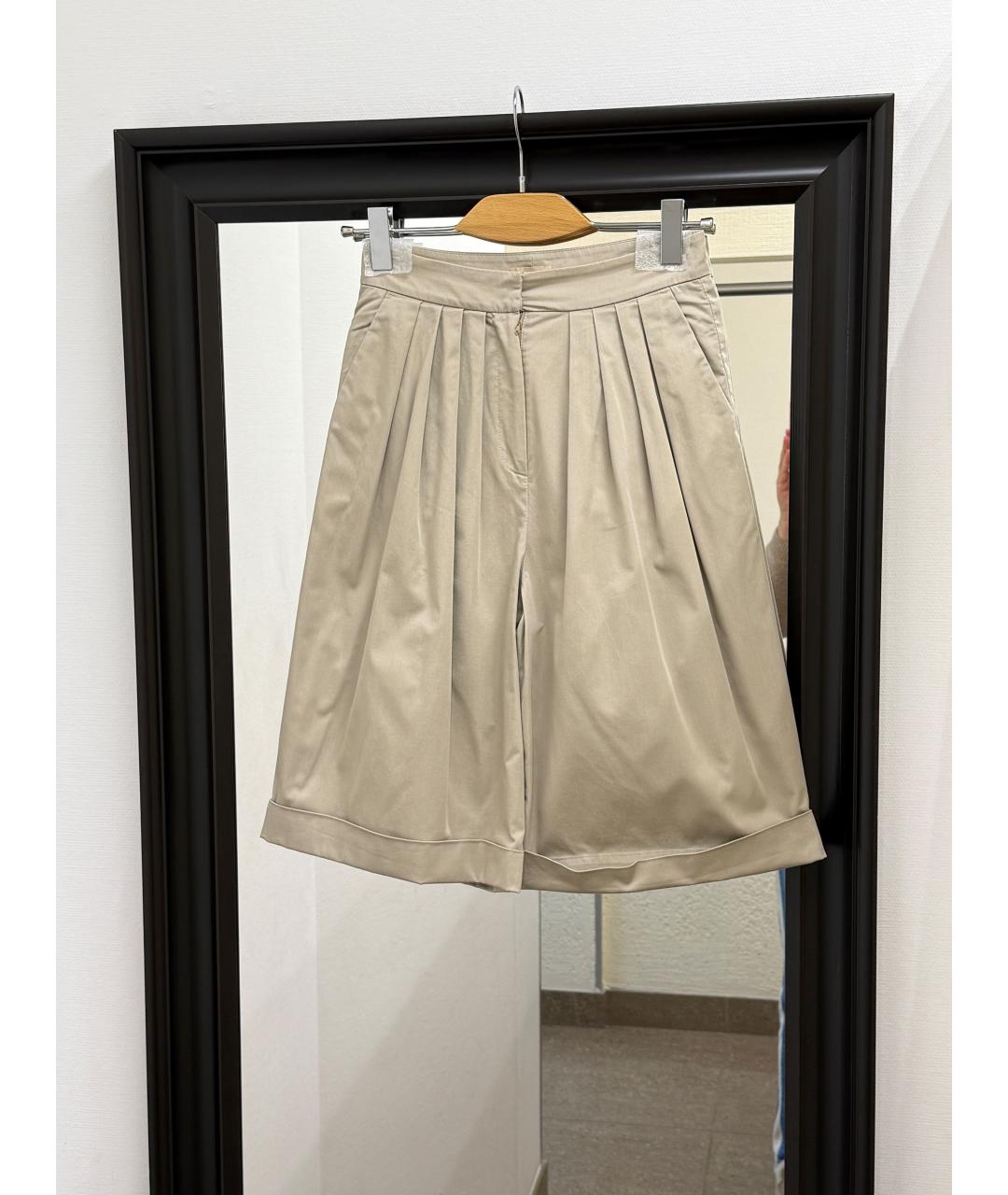 12 STOREEZ Бежевые хлопко-эластановые шорты, фото 7