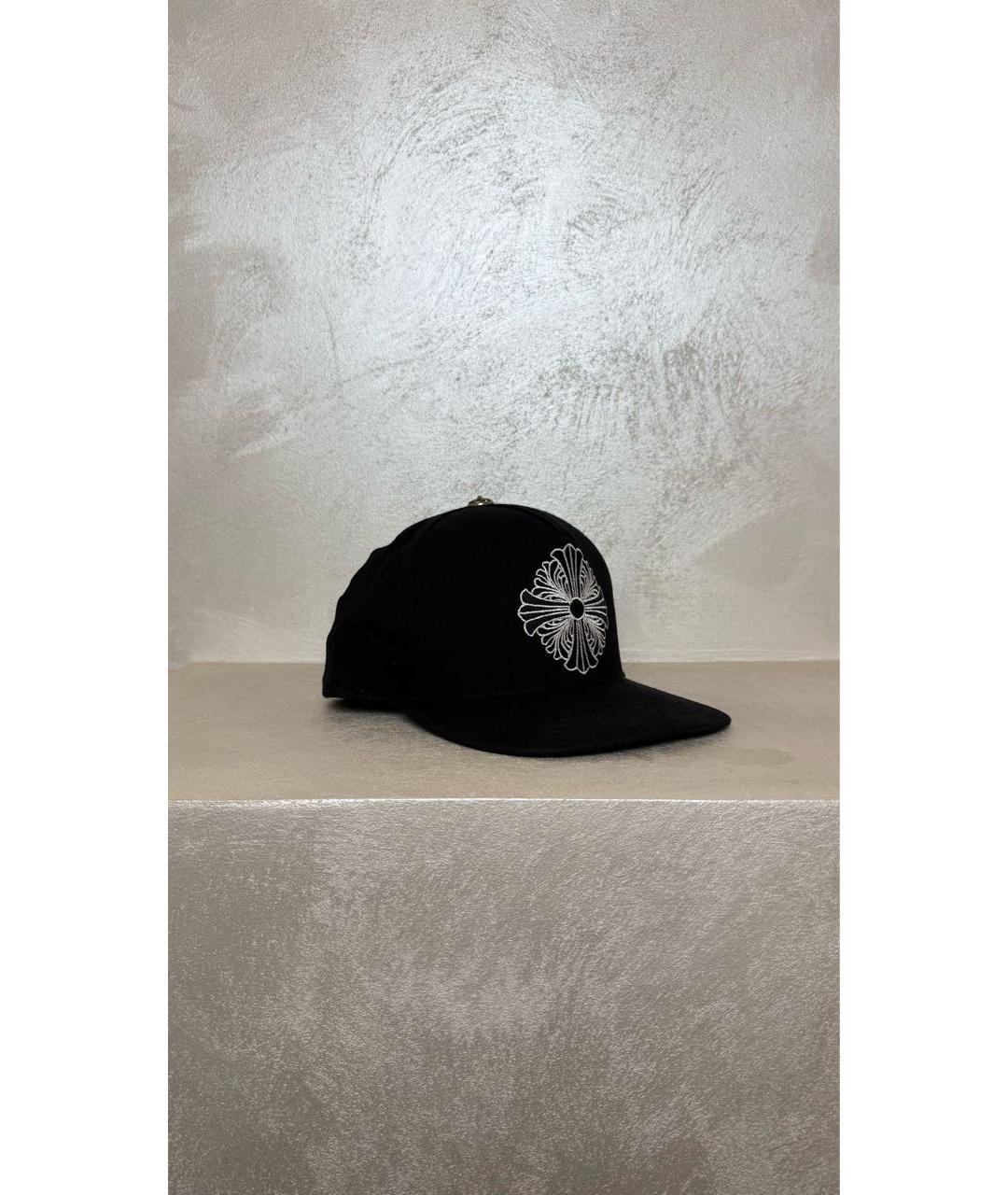 CHROME HEARTS Черная хлопковая кепка/бейсболка, фото 2