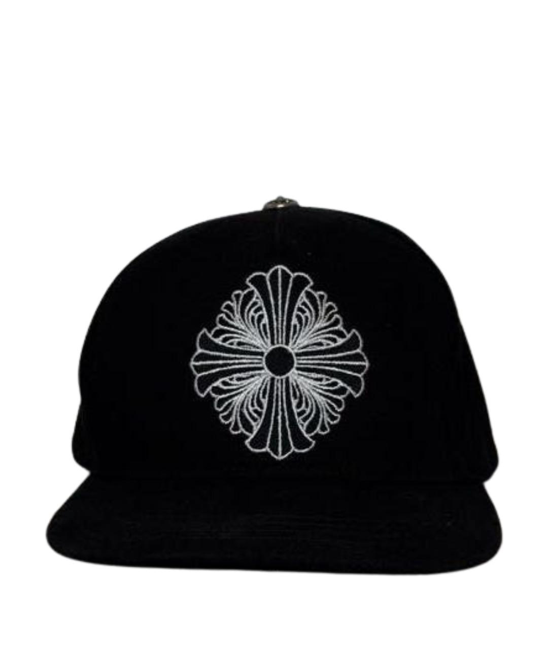 CHROME HEARTS Черная хлопковая кепка/бейсболка, фото 1