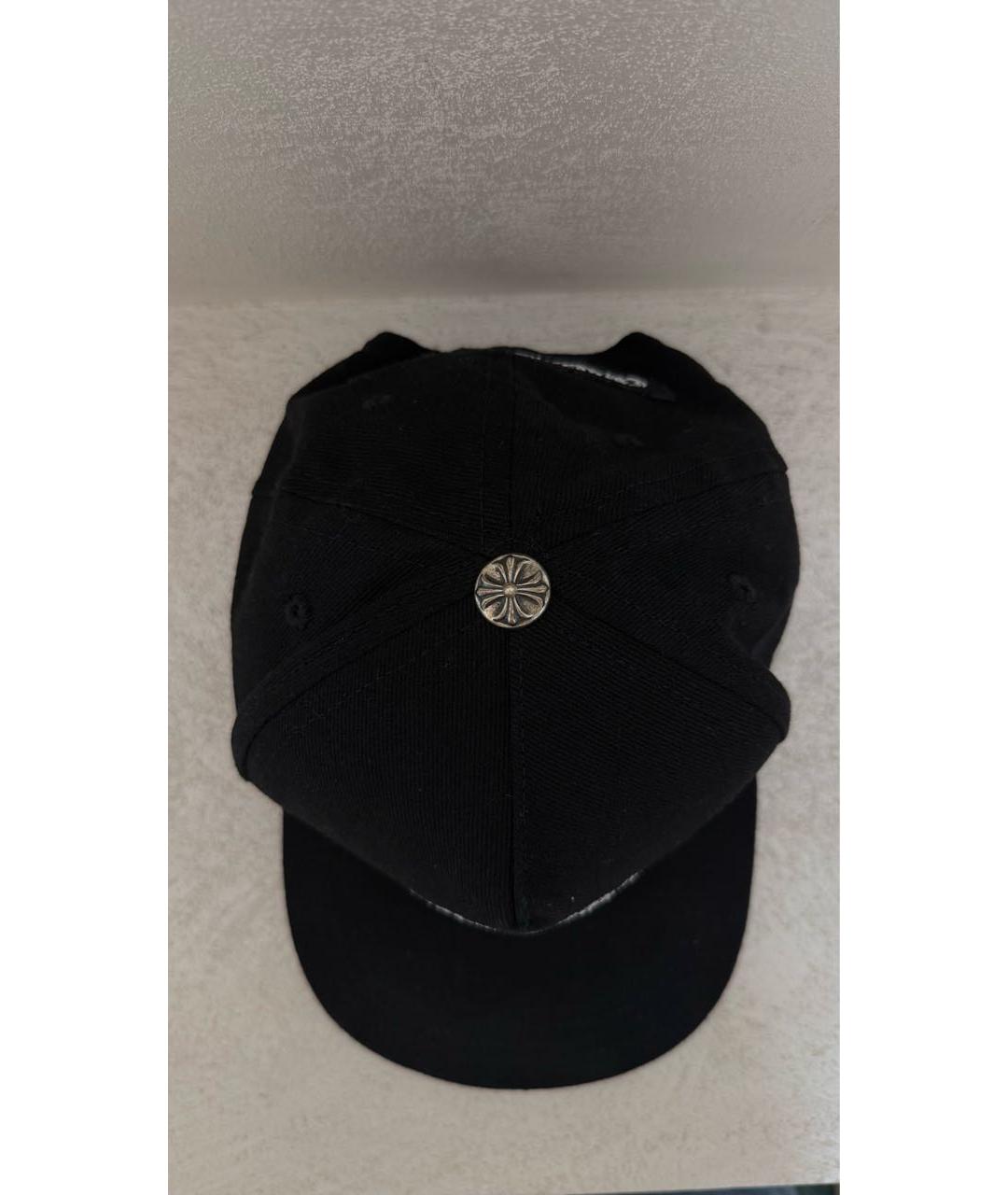 CHROME HEARTS Черная хлопковая кепка/бейсболка, фото 5