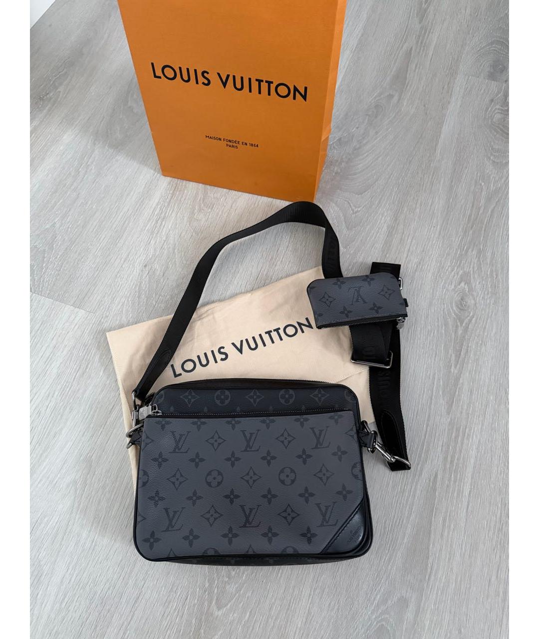 LOUIS VUITTON Черная сумка на плечо, фото 5