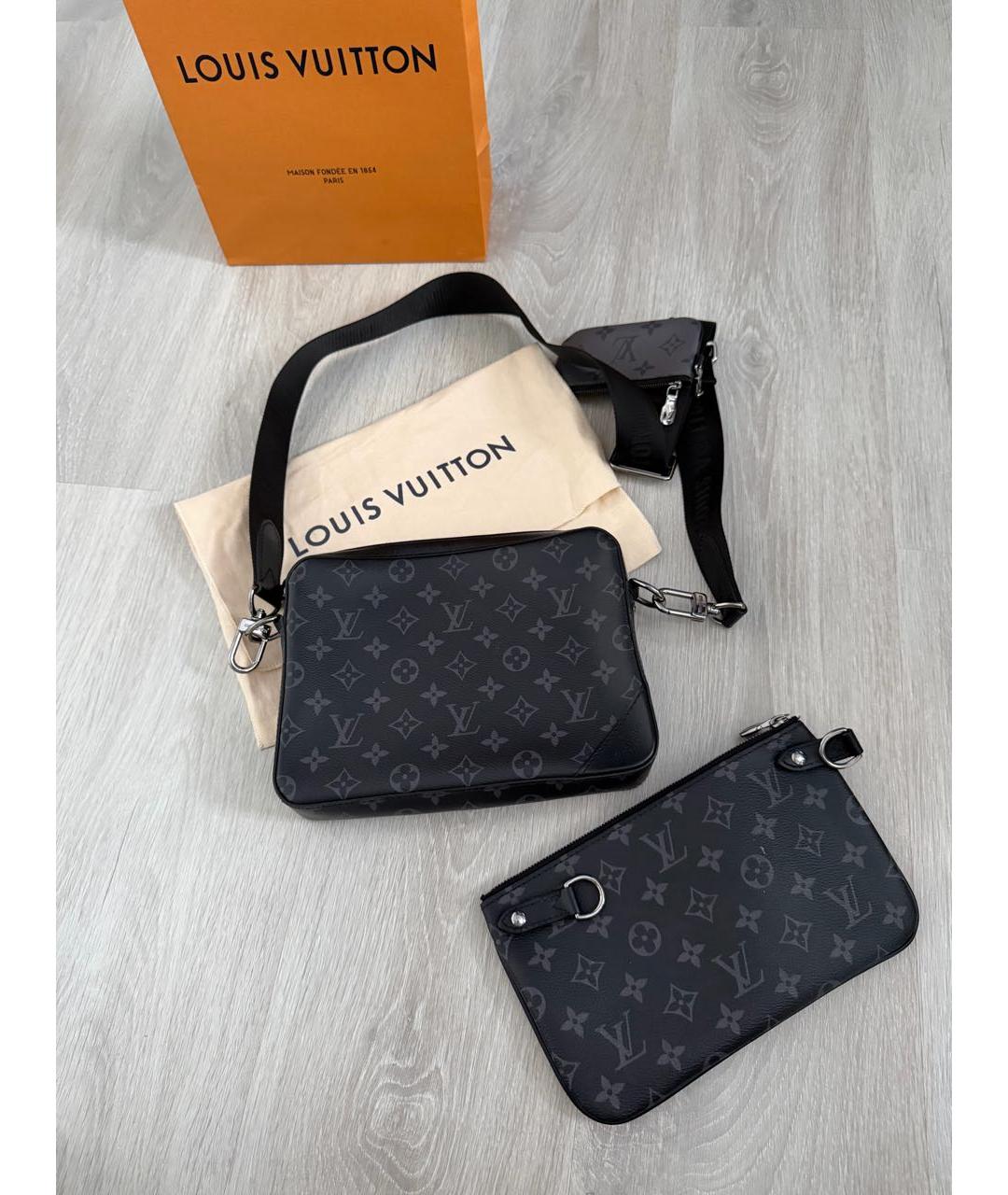 LOUIS VUITTON Черная сумка на плечо, фото 3