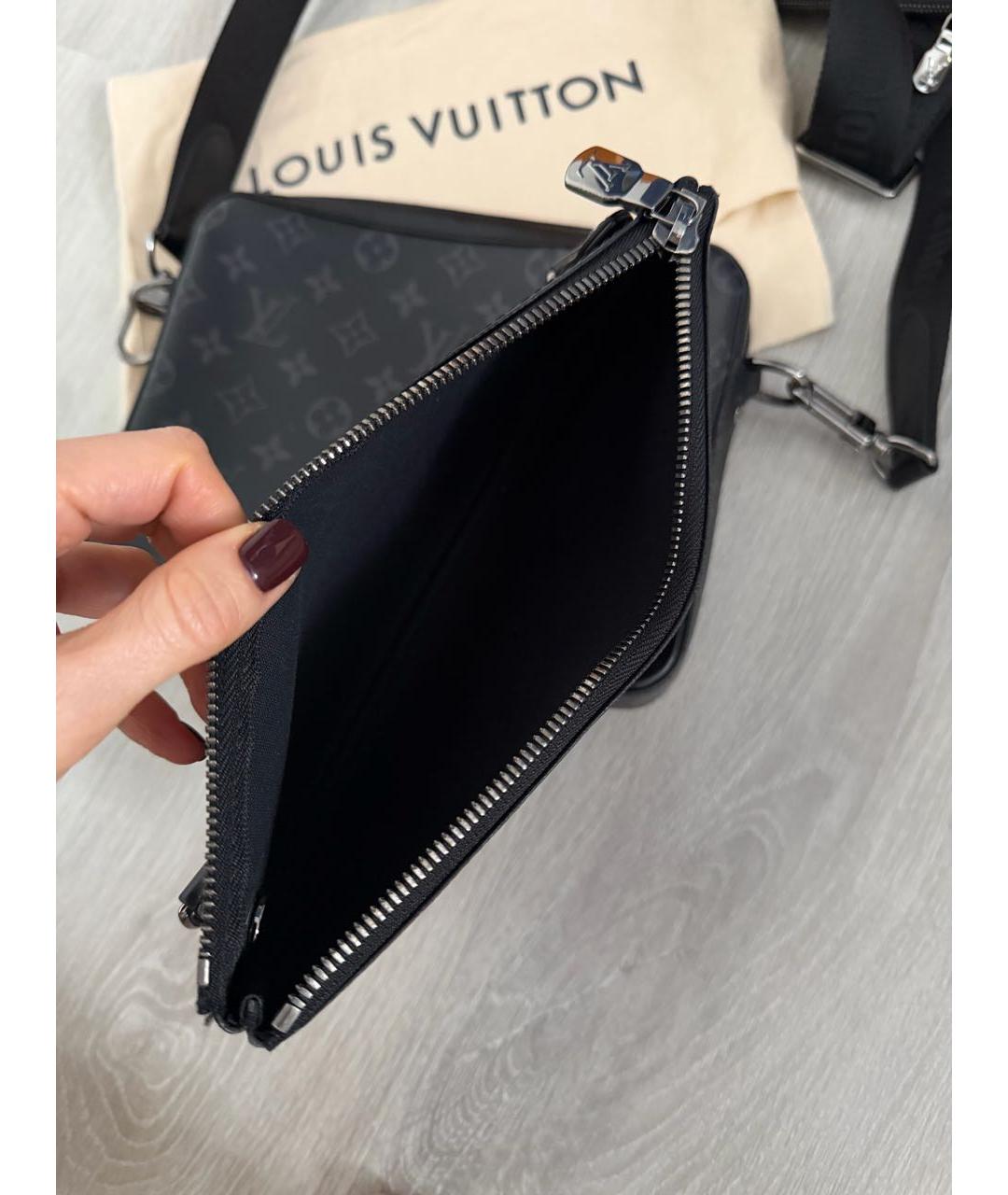 LOUIS VUITTON Черная сумка на плечо, фото 4