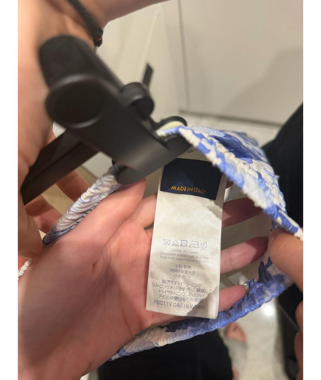 LOUIS VUITTON Голубые полиамидовые плавки, фото 4