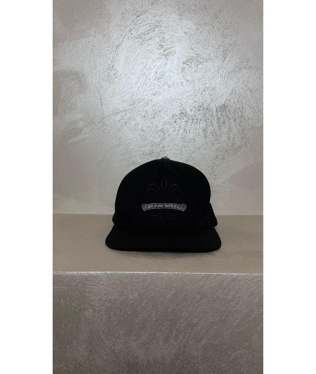 CHROME HEARTS Черная хлопковая кепка/бейсболка, фото 7