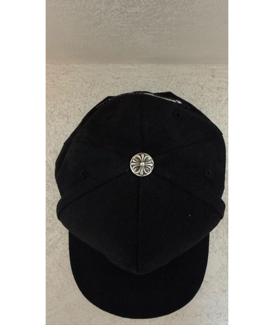 CHROME HEARTS Черная хлопковая кепка/бейсболка, фото 4