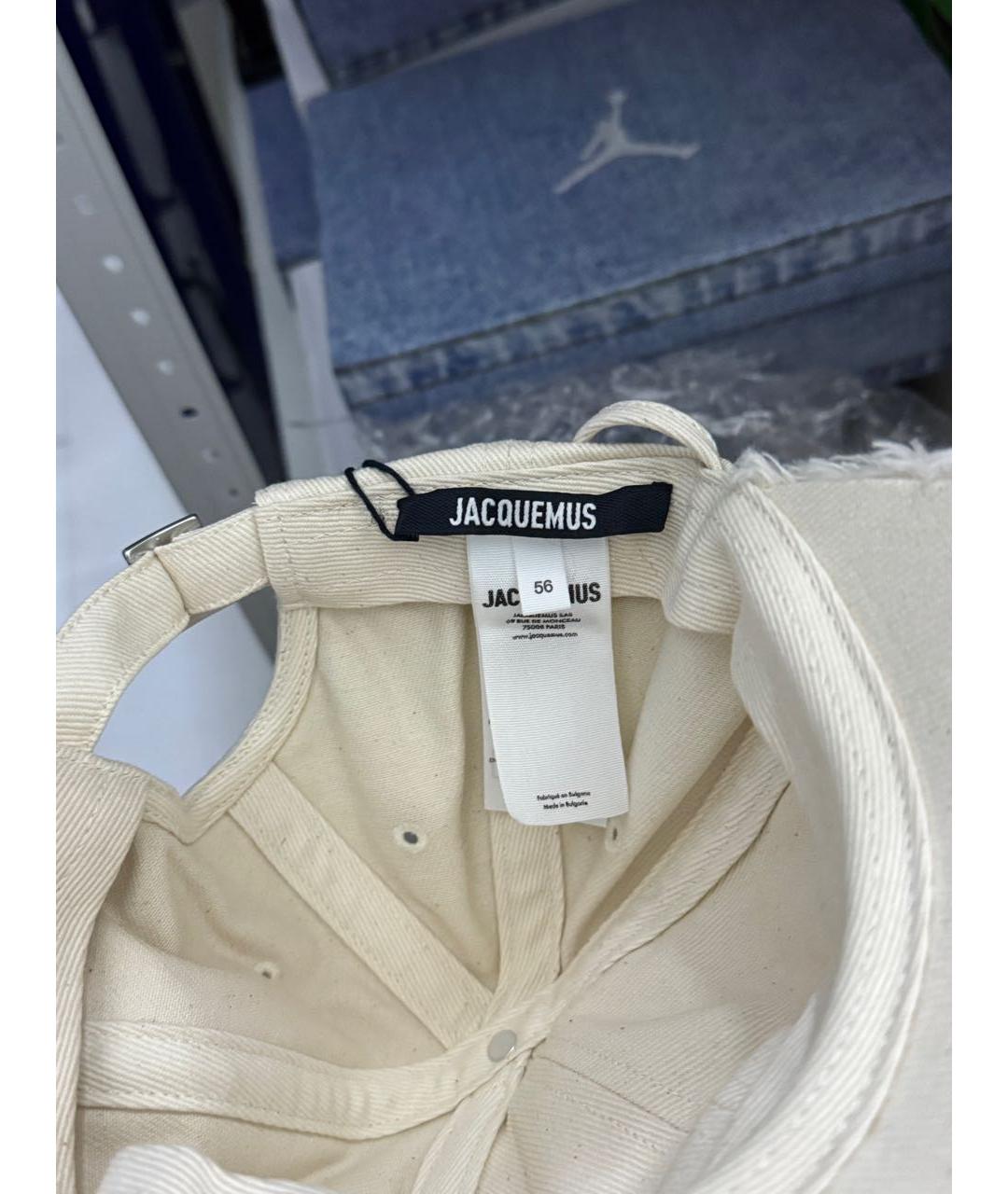 JACQUEMUS Бежевая кепка, фото 4