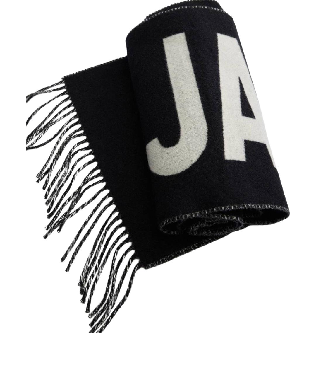 JACQUEMUS Черный шерстяной шарф, фото 7