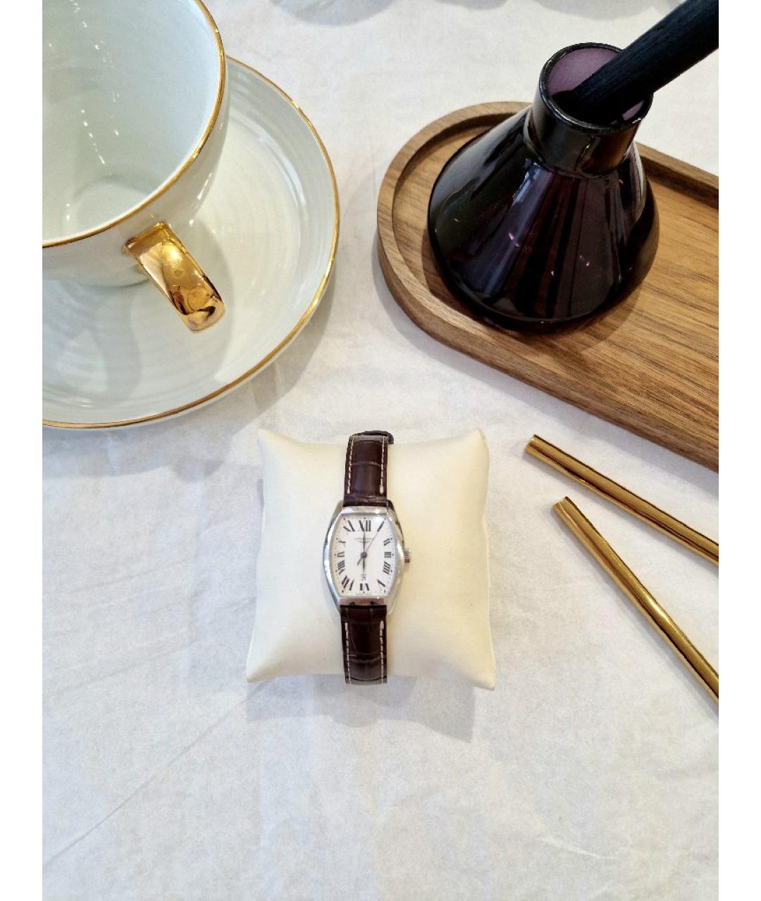 LONGINES Серебряные стальные часы, фото 7