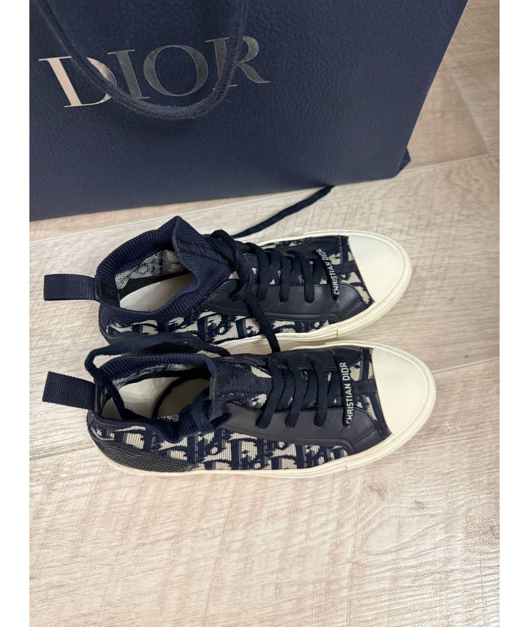 CHRISTIAN DIOR Темно-синие кеды, фото 7