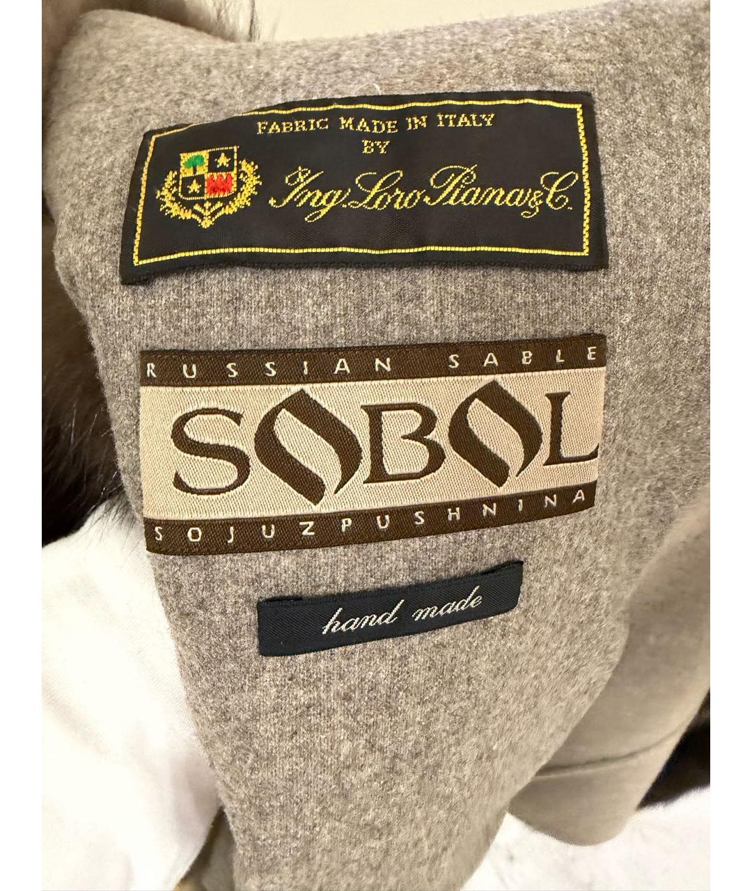 MANZONI 24 Коричневый меховой жилет, фото 6