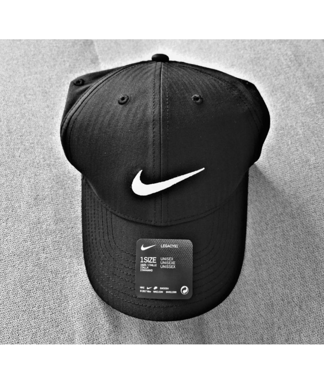 NIKE Черная кепка/бейсболка, фото 2