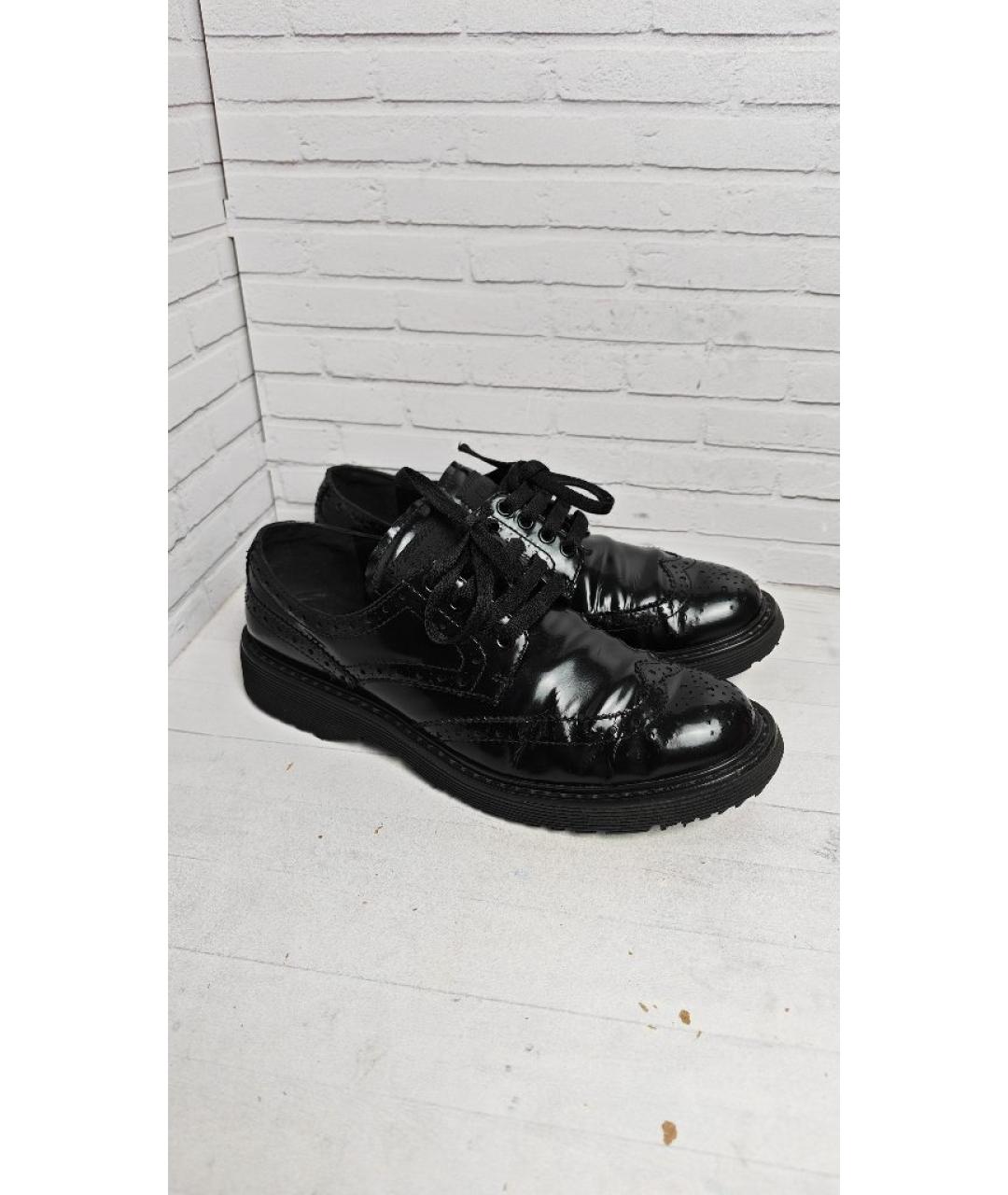 PRADA Черные туфли из лакированной кожи, фото 3