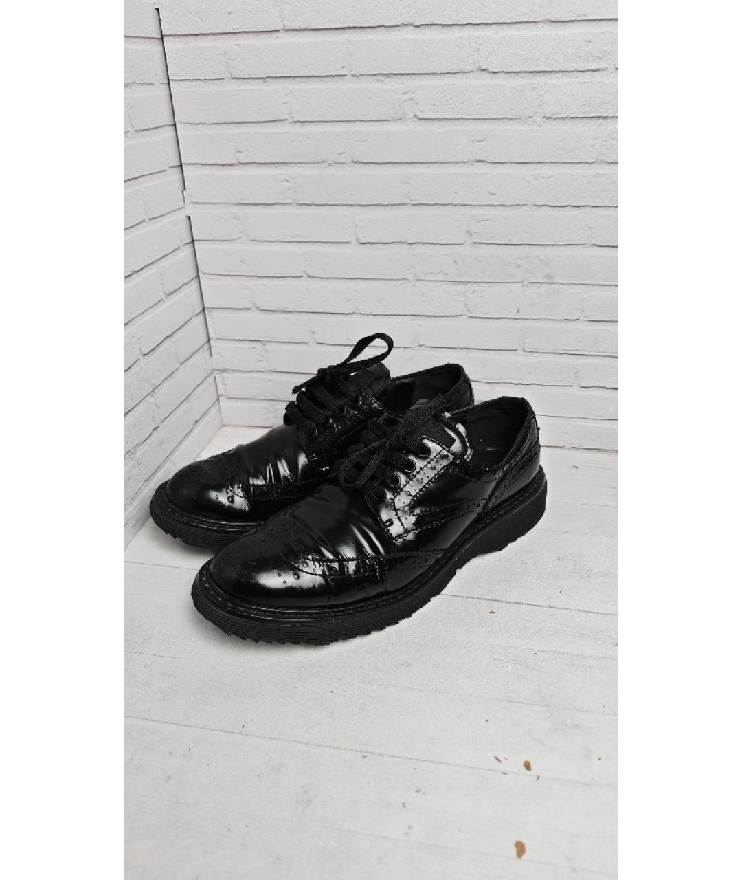 PRADA Черные туфли из лакированной кожи, фото 2