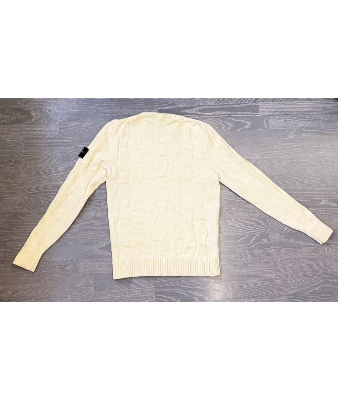 STONE ISLAND Желтый шерстяной джемпер / свитер, фото 3