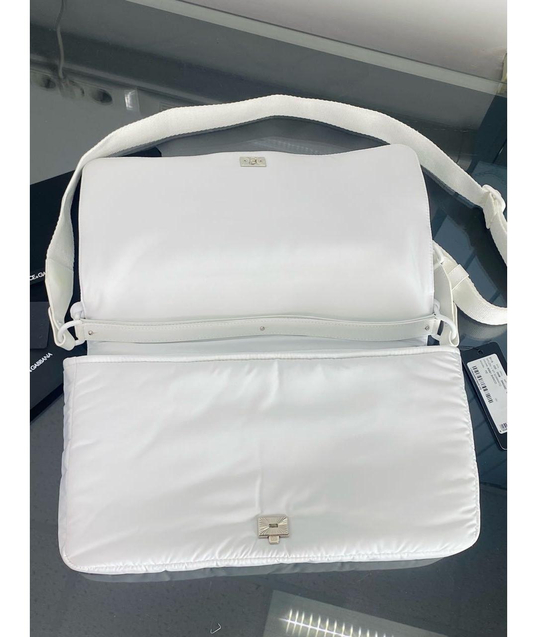 DOLCE&GABBANA Белая сумка через плечо, фото 5