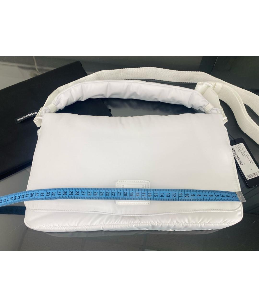 DOLCE&GABBANA Белая сумка через плечо, фото 7