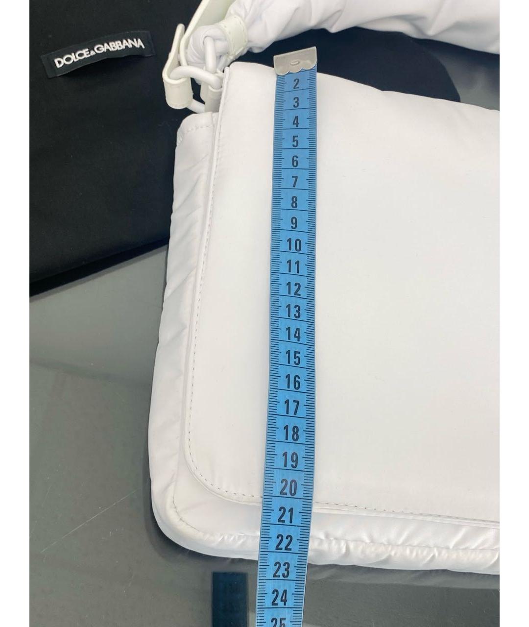 DOLCE&GABBANA Белая сумка через плечо, фото 8