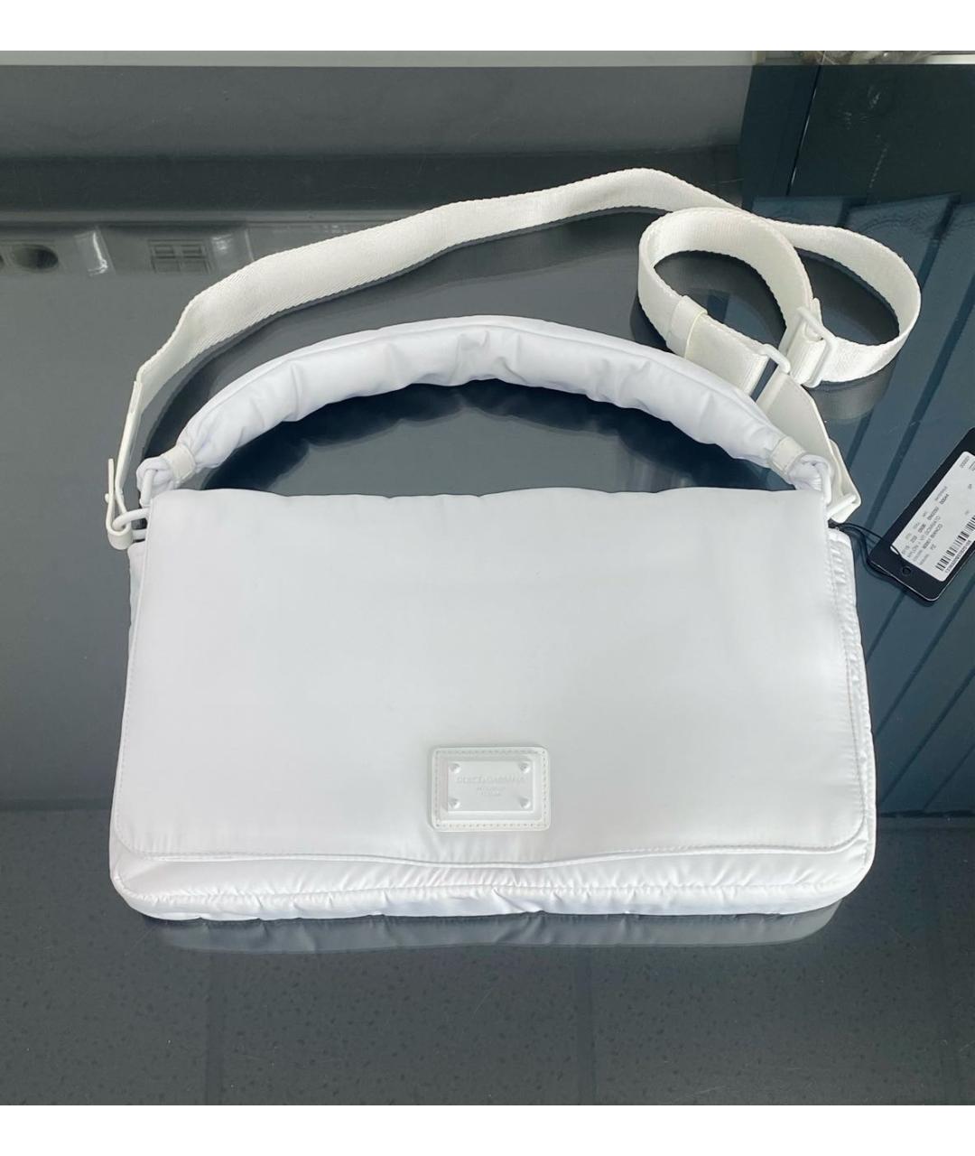 DOLCE&GABBANA Белая сумка через плечо, фото 9