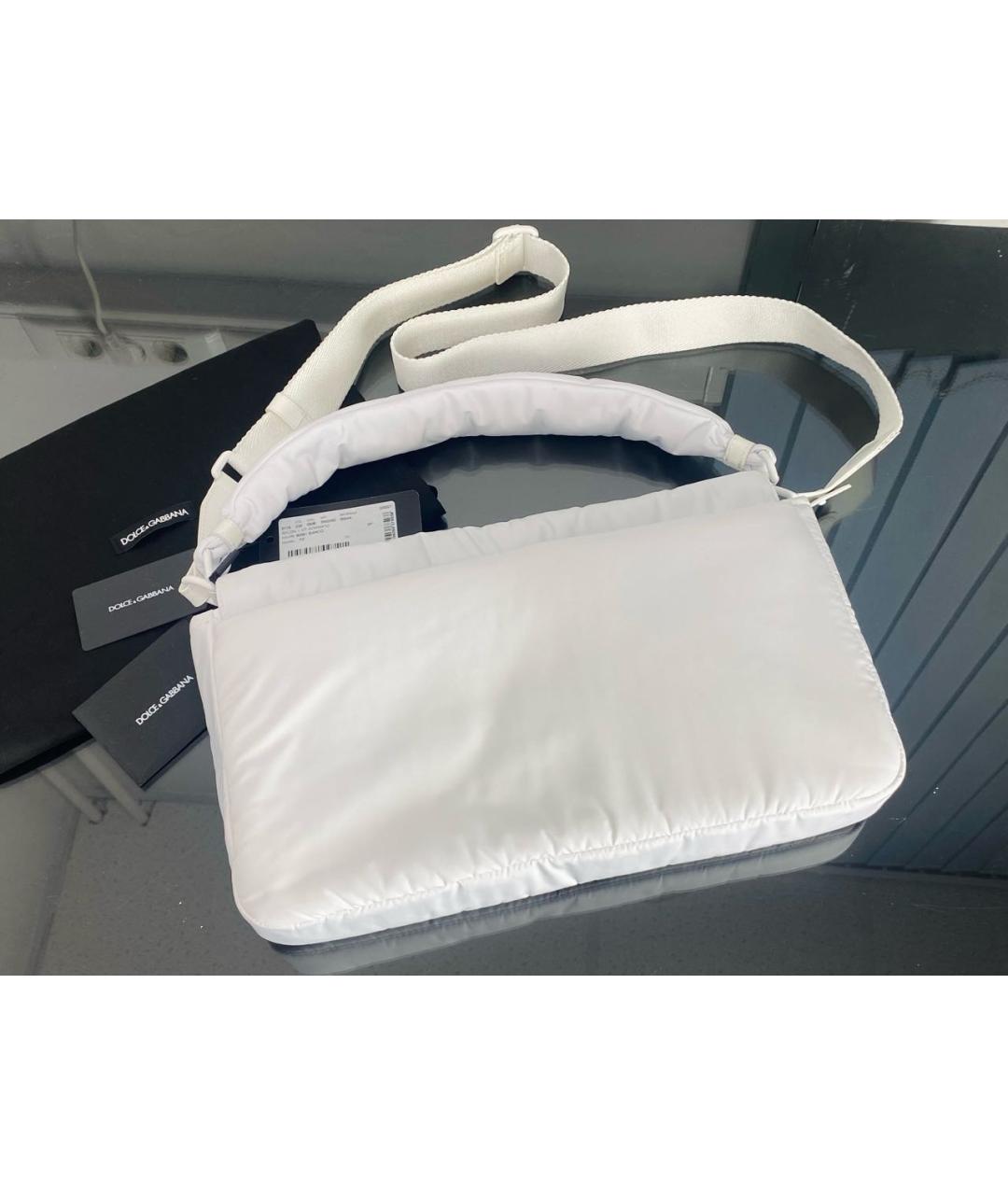 DOLCE&GABBANA Белая сумка через плечо, фото 2