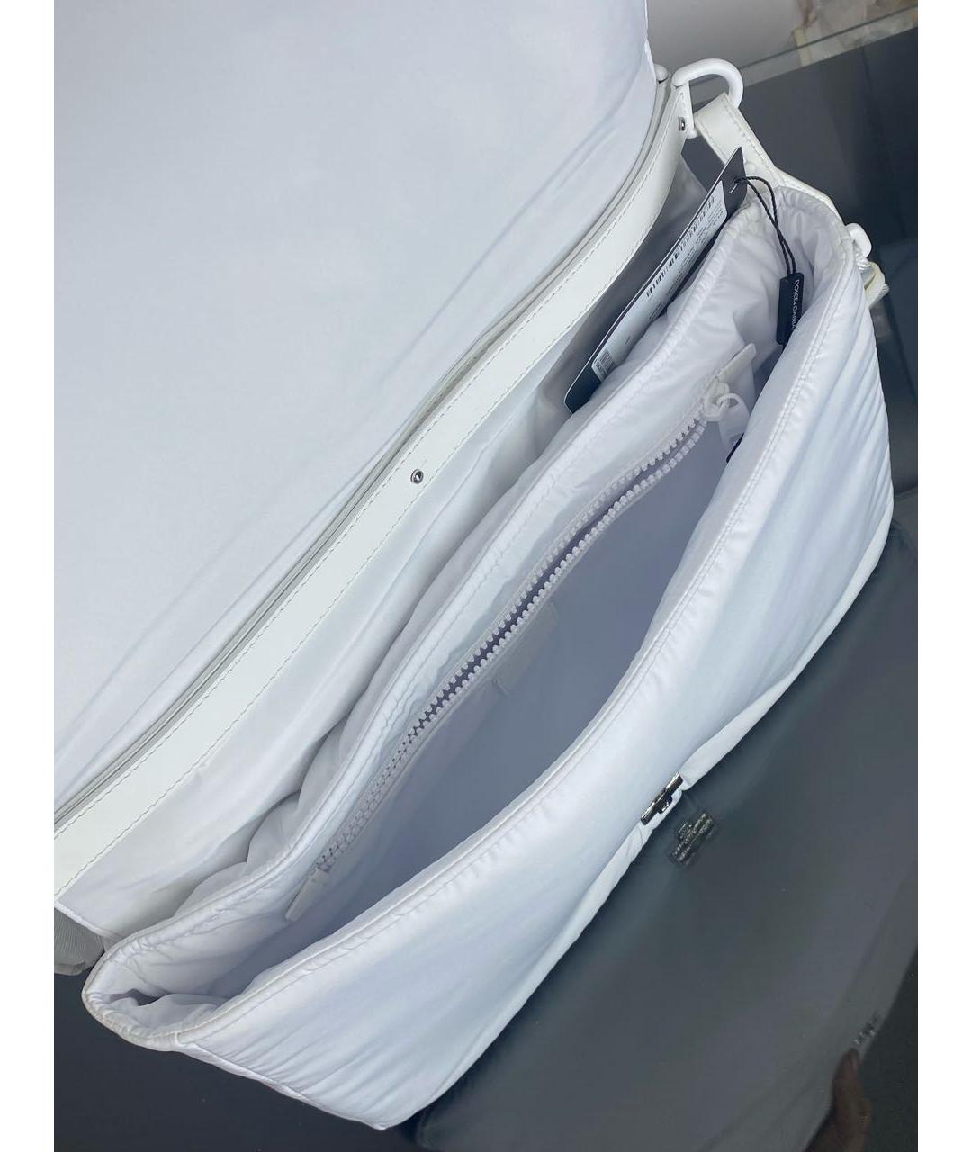 DOLCE&GABBANA Белая сумка через плечо, фото 3