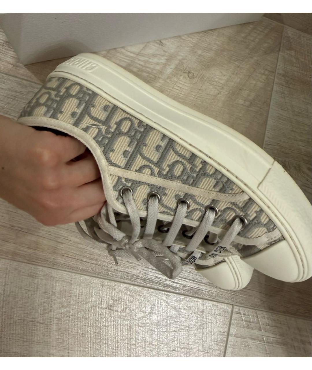CHRISTIAN DIOR Бежевые кеды, фото 4