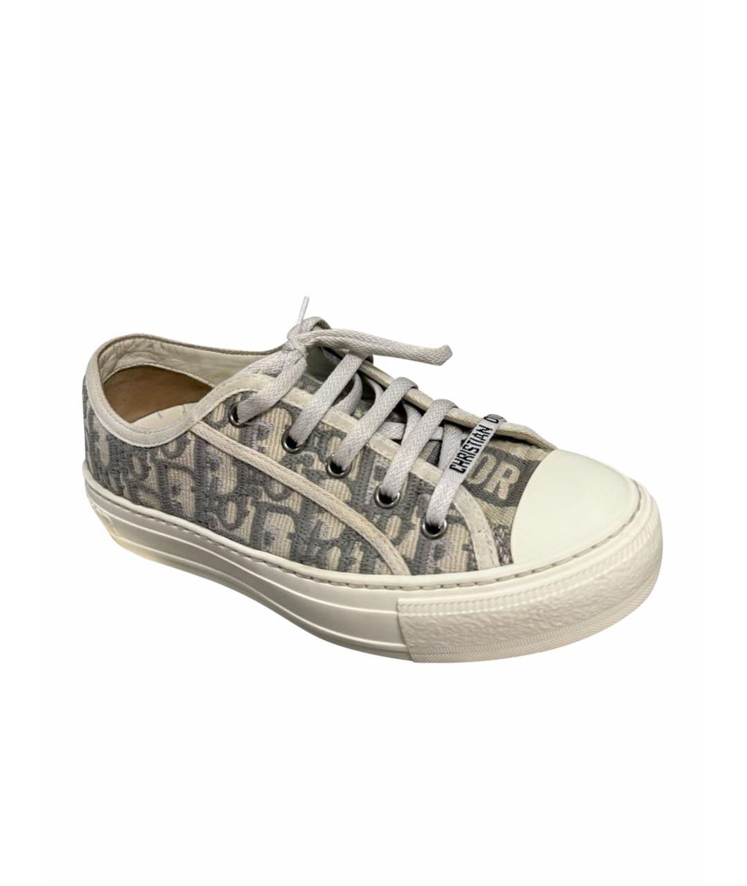 CHRISTIAN DIOR Бежевые кеды, фото 5