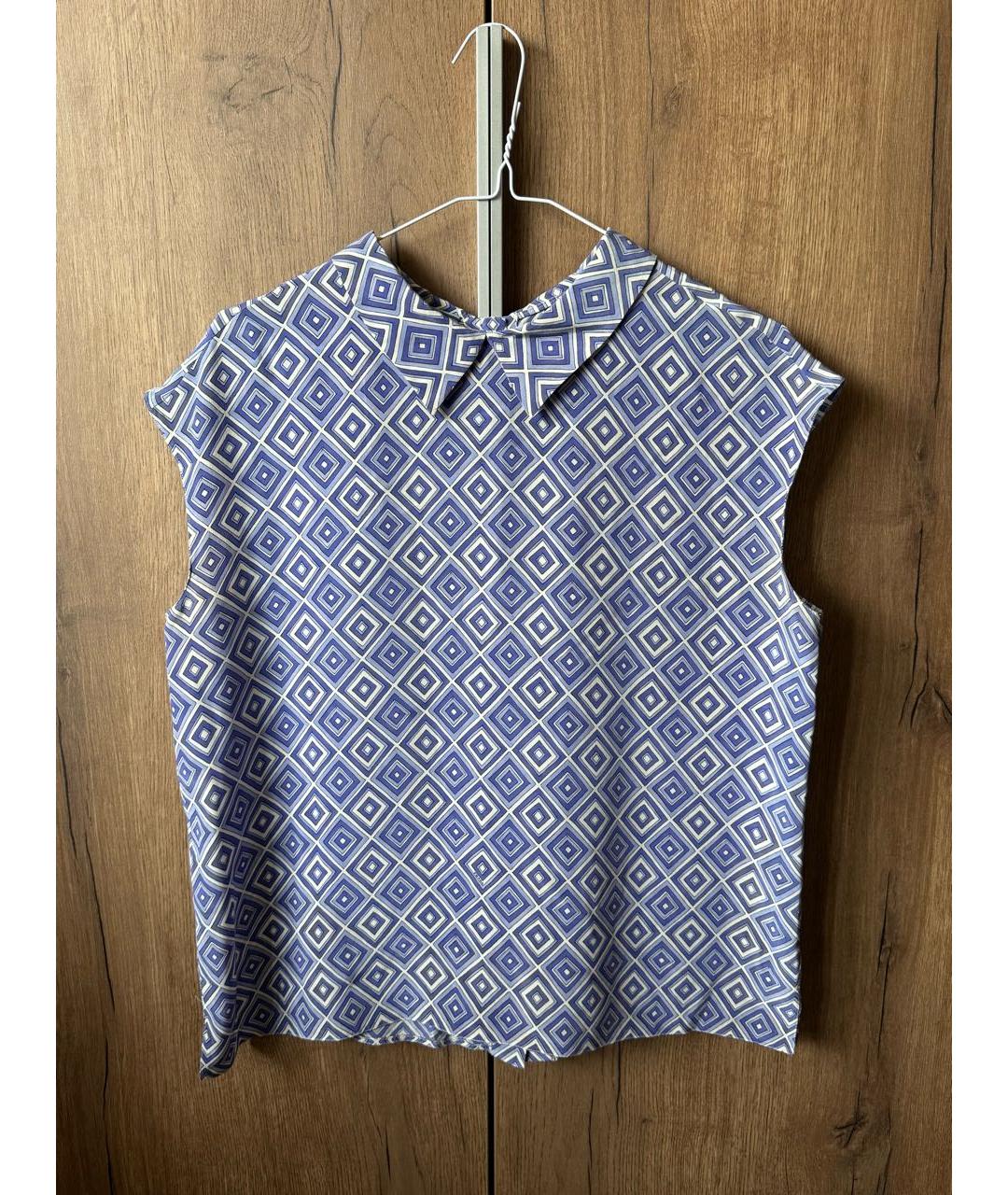 PRADA Фиолетовая шелковая майка, фото 8