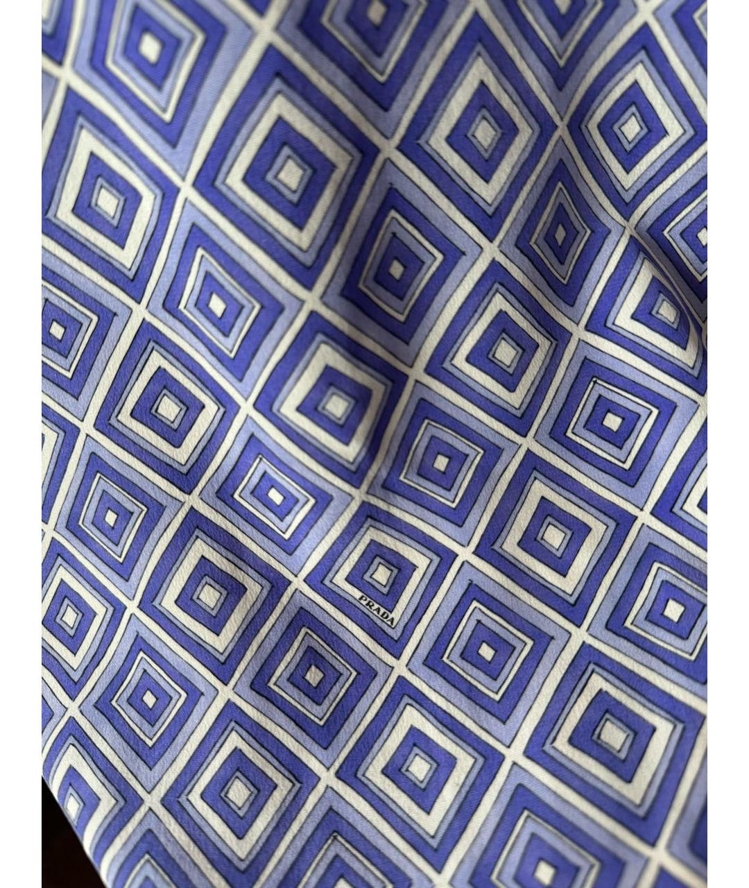 PRADA Фиолетовая шелковая майка, фото 5