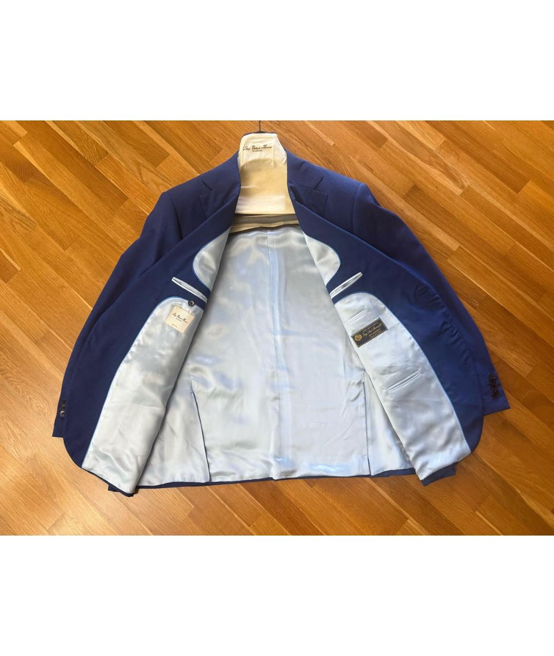 LORO PIANA Темно-синий классический костюм, фото 6