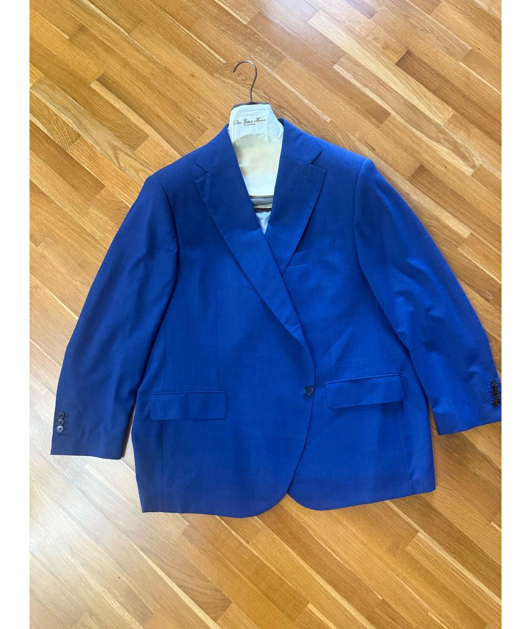 LORO PIANA Темно-синий классический костюм, фото 4