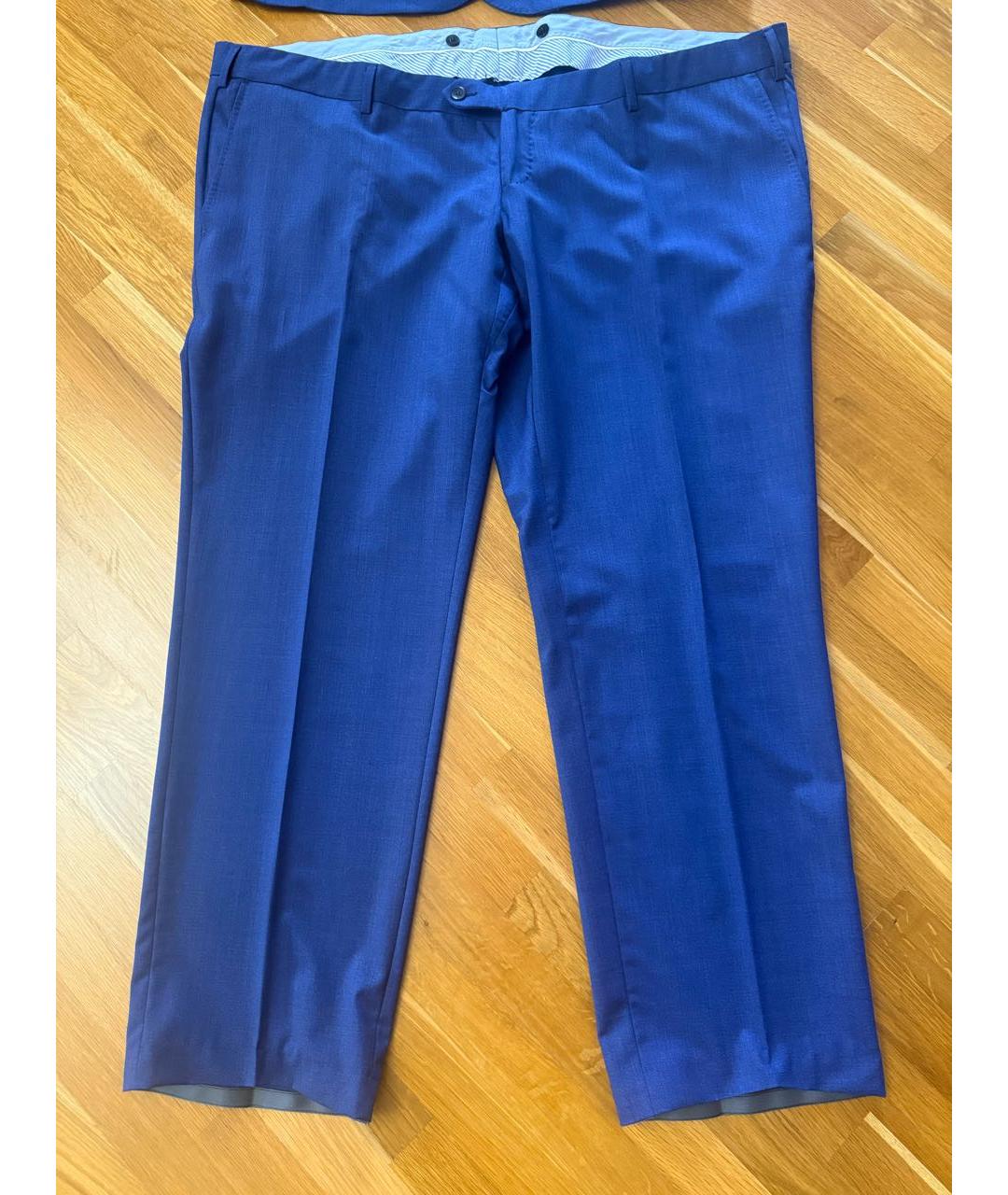 LORO PIANA Темно-синий классический костюм, фото 3