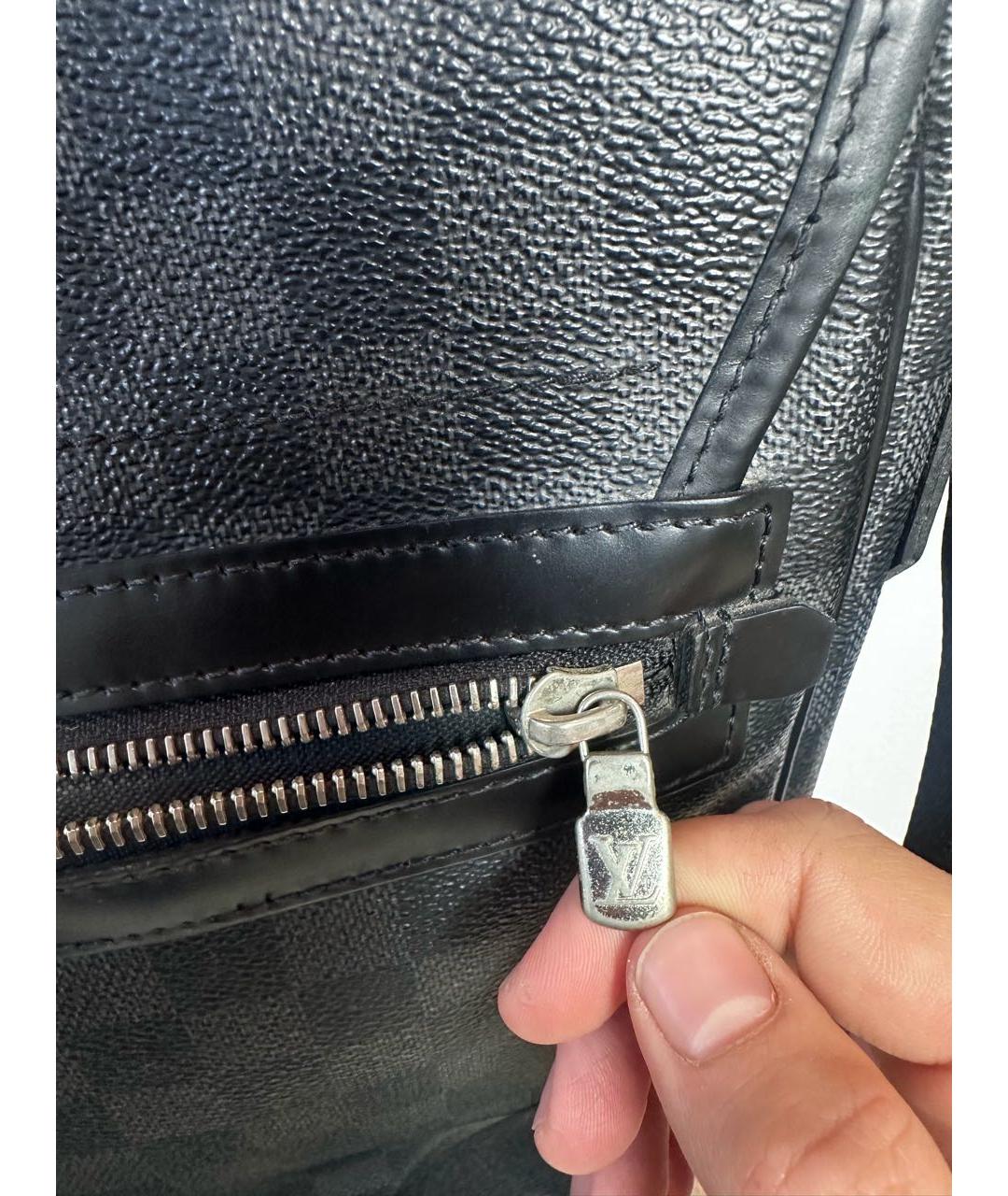 LOUIS VUITTON Черная сумка на плечо, фото 4