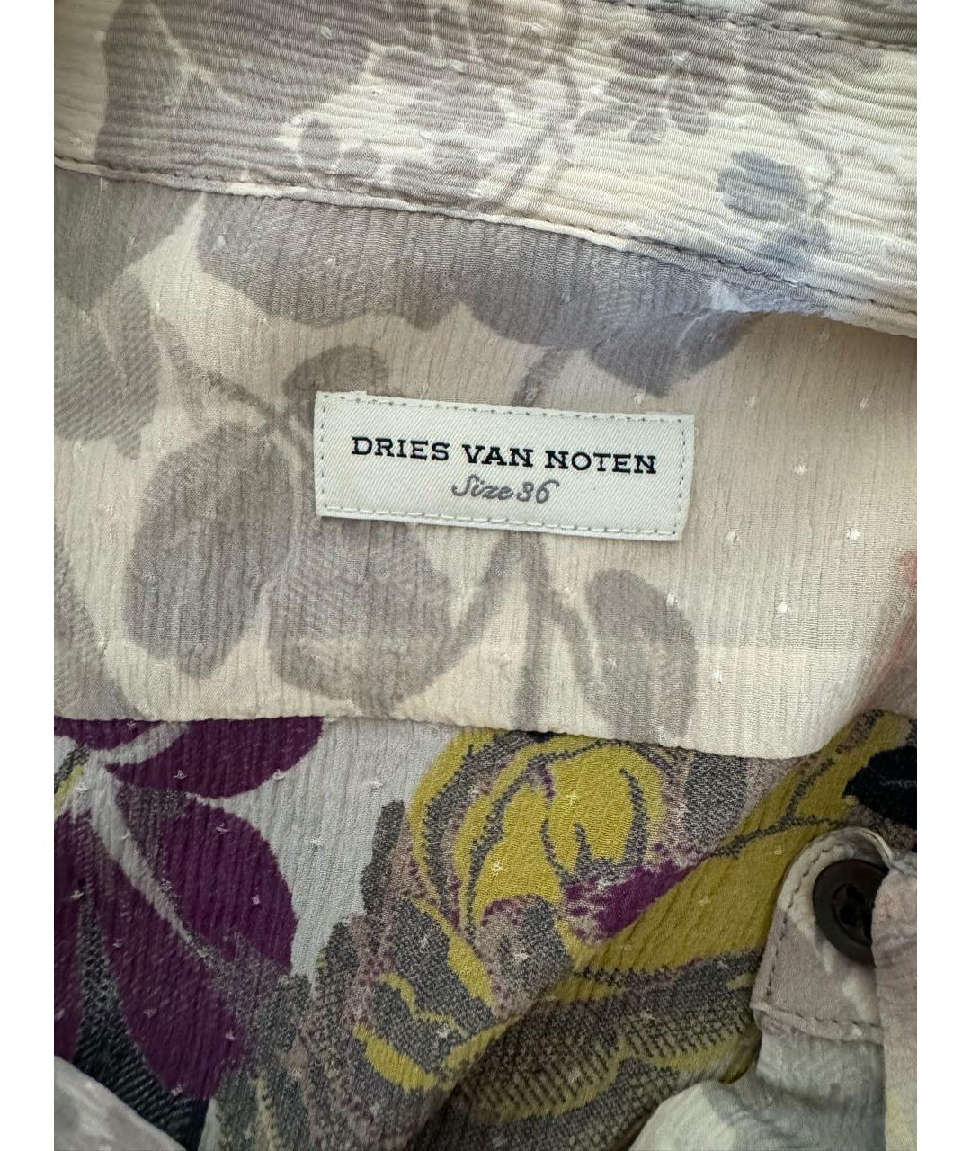 DRIES VAN NOTEN Мульти шелковая рубашка, фото 4