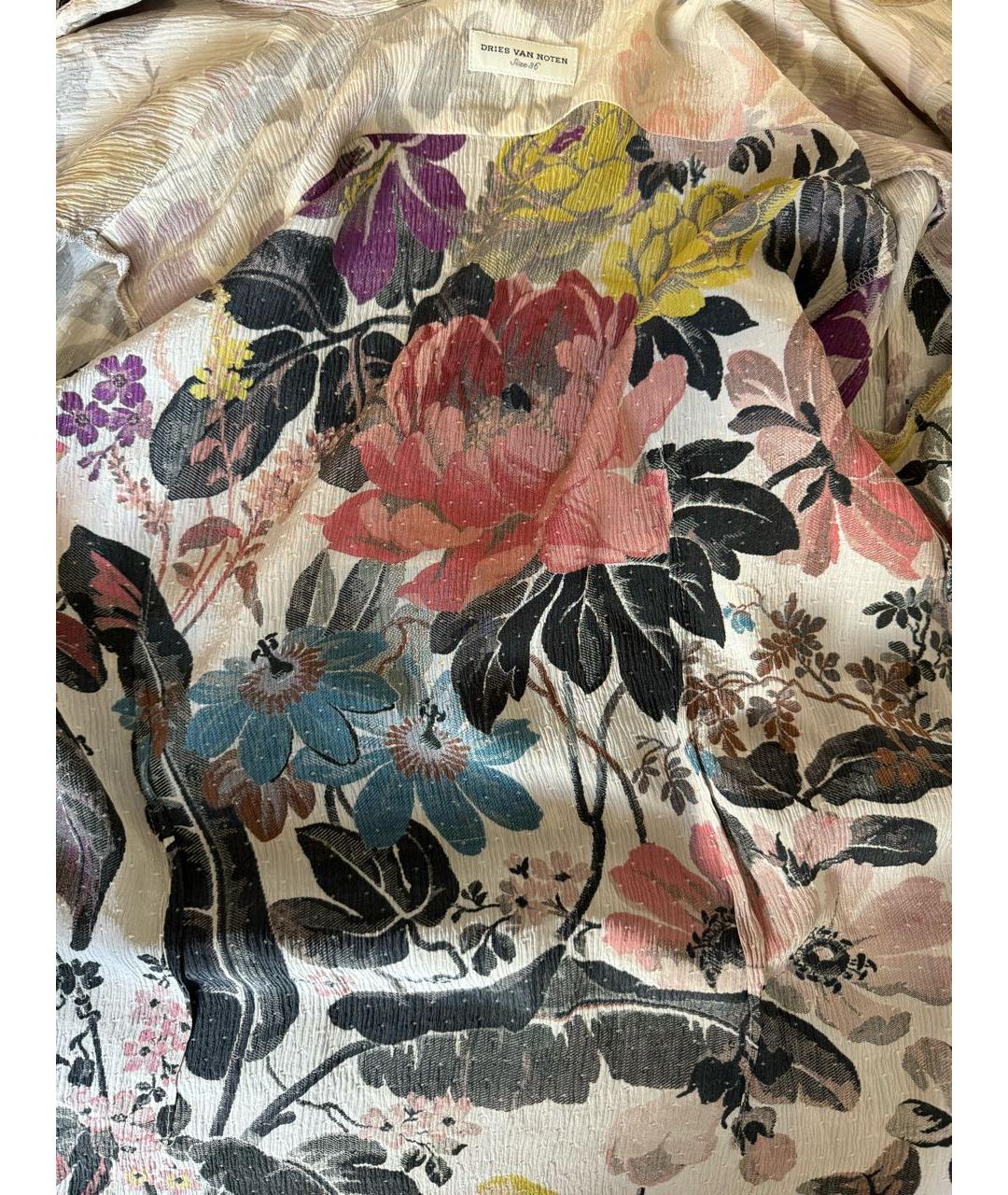 DRIES VAN NOTEN Мульти шелковая рубашка, фото 5