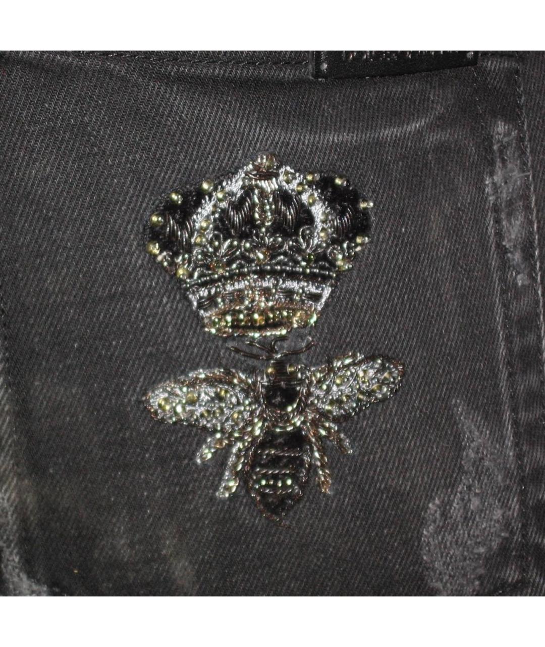 DOLCE&GABBANA Черные хлопковые джинсы скинни, фото 5