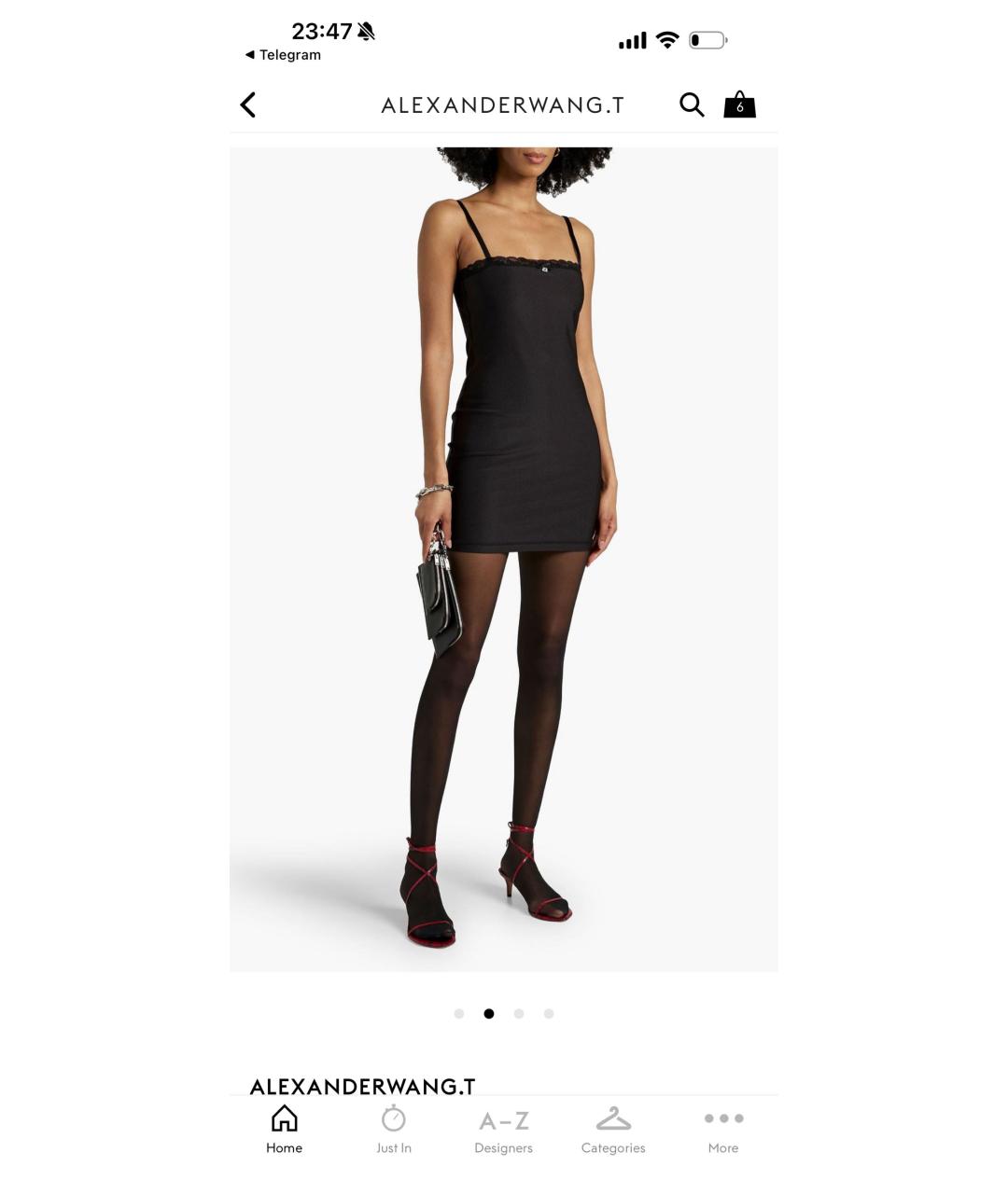 ALEXANDER WANG Черное повседневное платье, фото 2