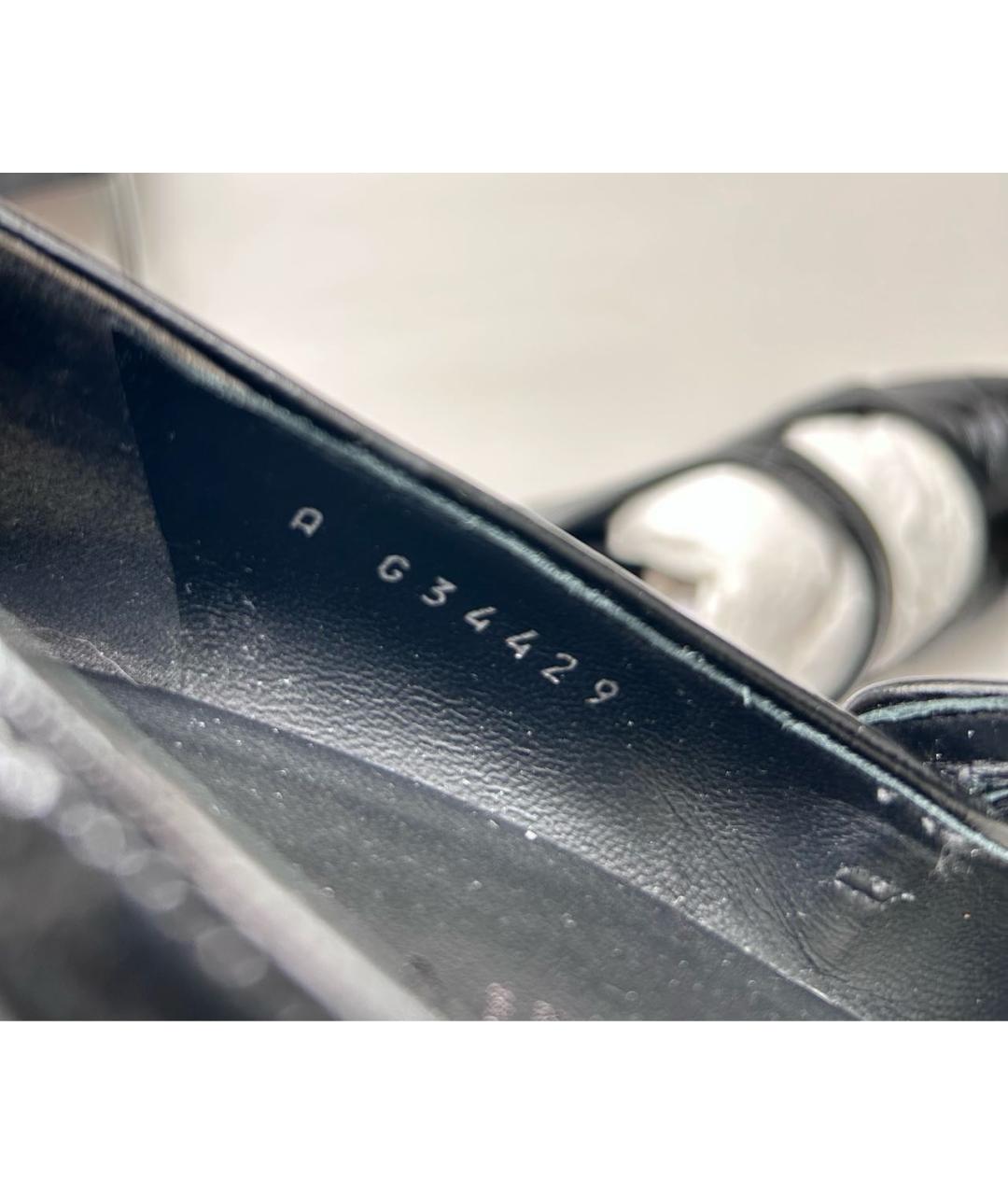 CHANEL Черные туфли из лакированной кожи, фото 5