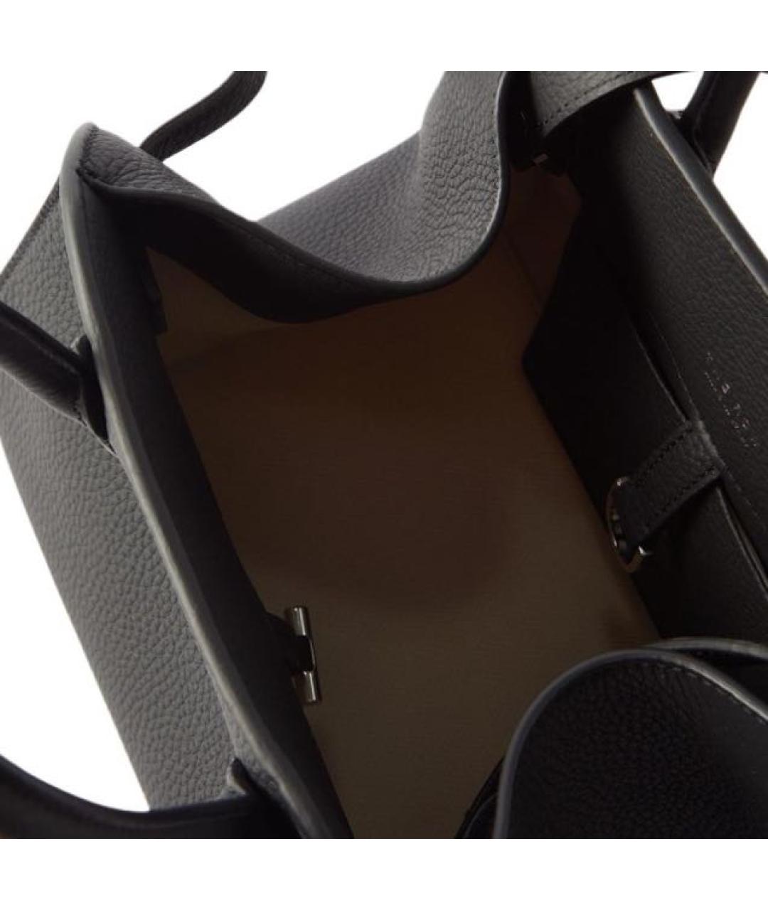 THE ROW Черная кожаная сумка тоут, фото 3