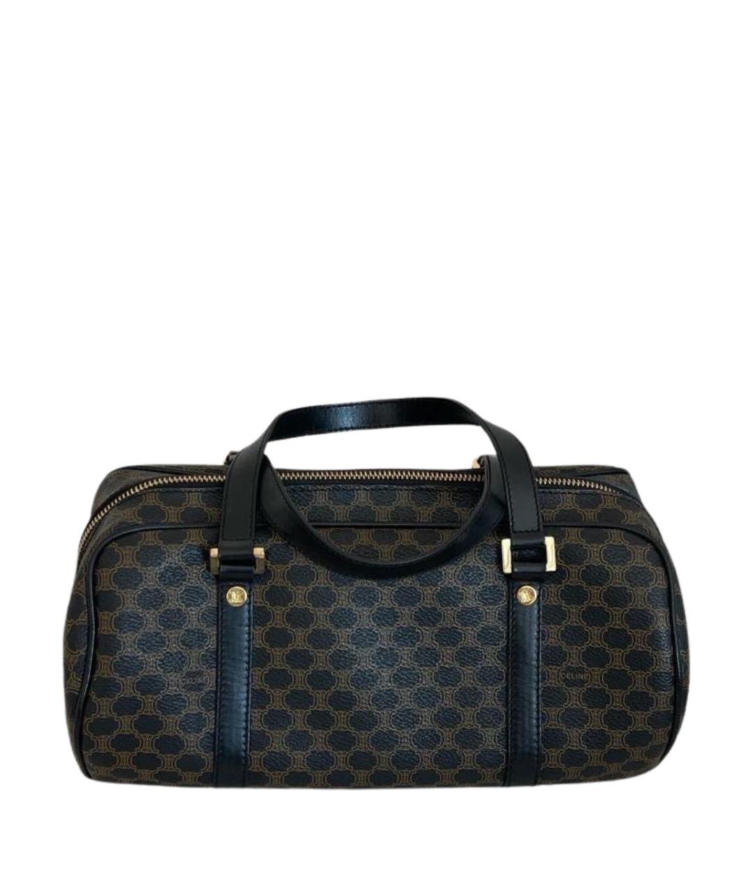 CELINE Коричневая сумка с короткими ручками, фото 1