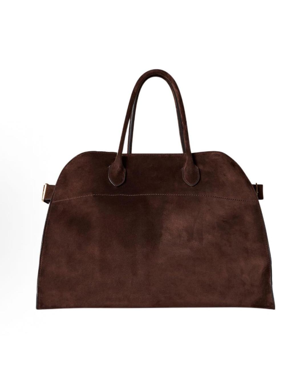 THE ROW Коричневая замшевая сумка тоут, фото 8