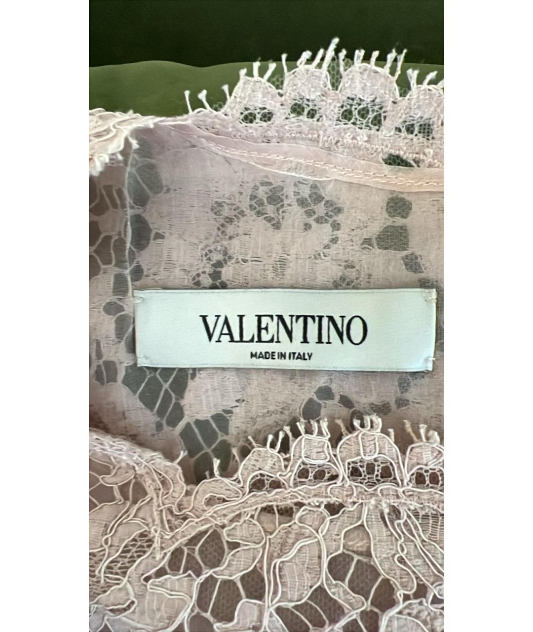 VALENTINO Розовая хлопковая блузы, фото 2