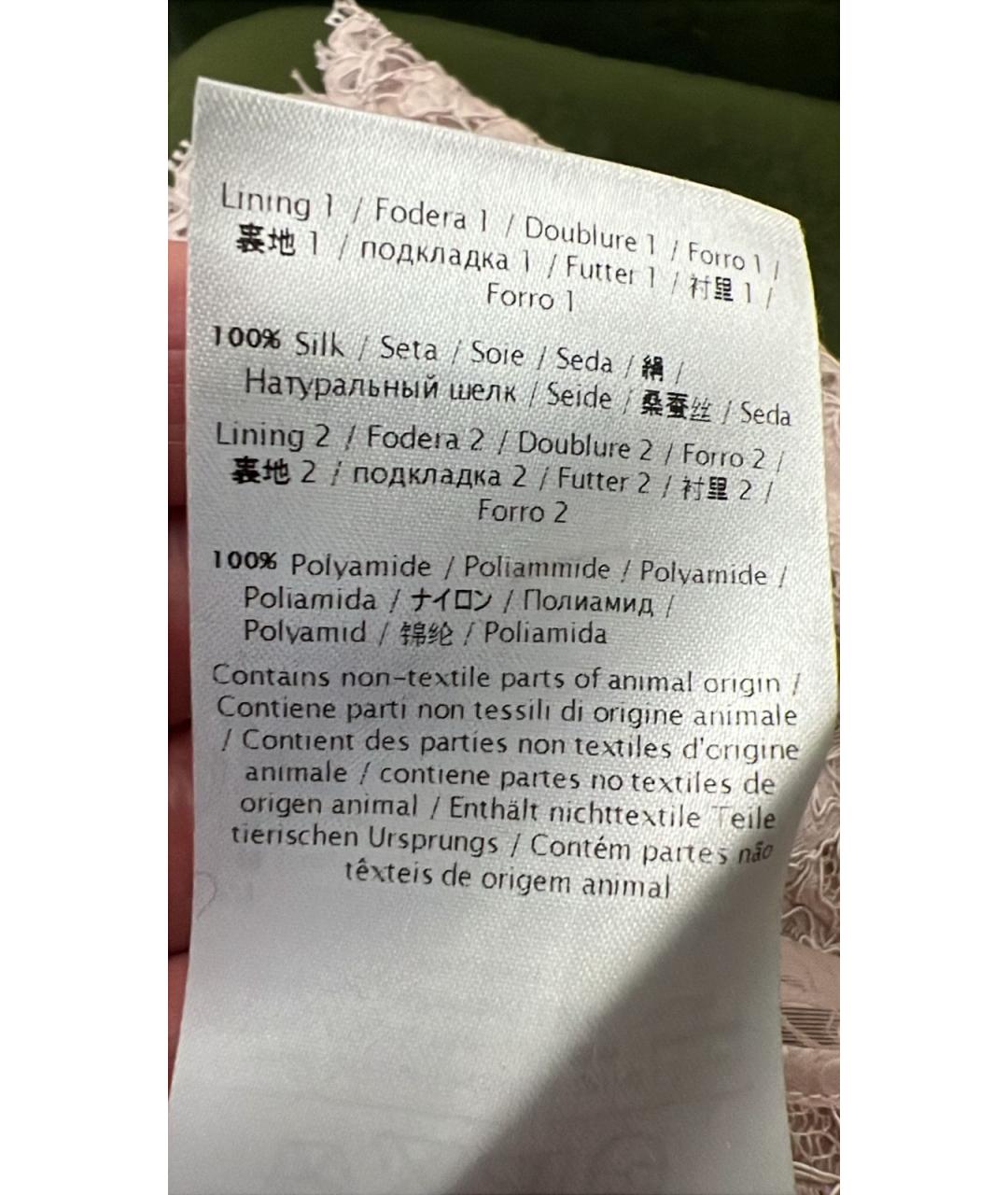 VALENTINO Розовая хлопковая блузы, фото 4