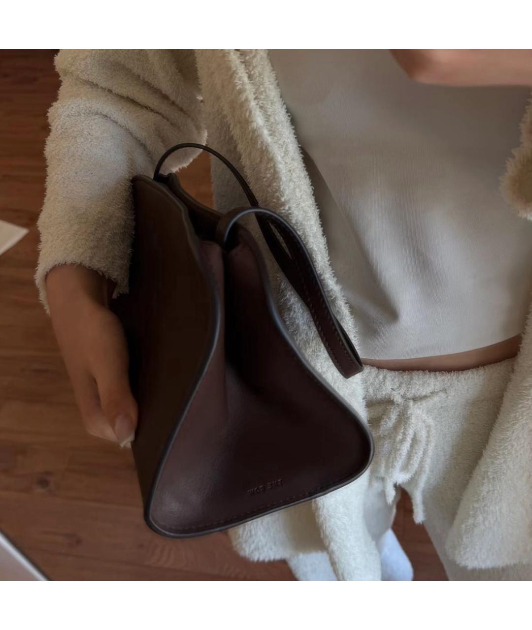 THE ROW Коричневая кожаная сумка тоут, фото 8