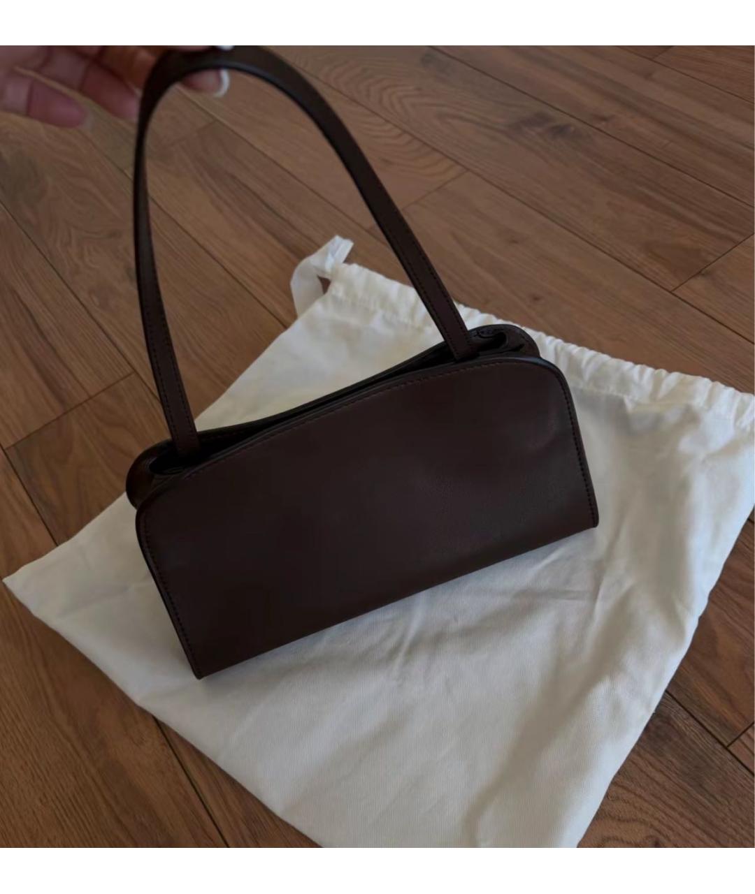 THE ROW Коричневая кожаная сумка тоут, фото 5