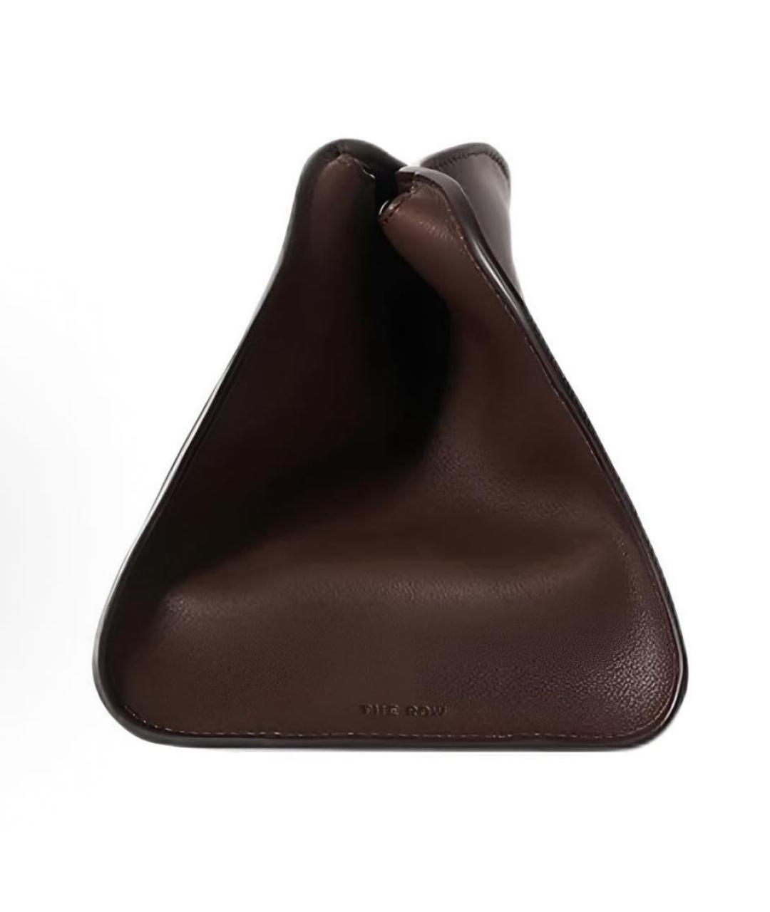 THE ROW Коричневая кожаная сумка тоут, фото 4