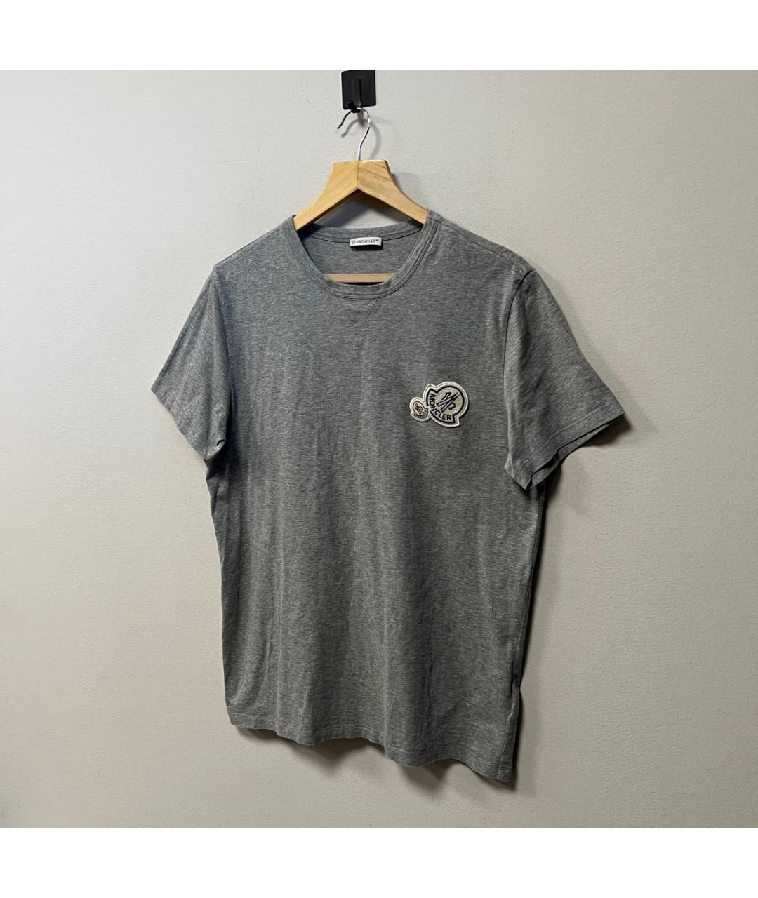 MONCLER Серая футболка, фото 2